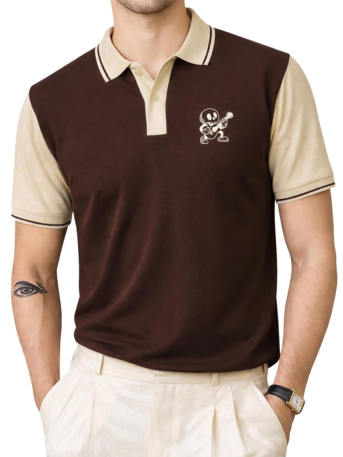 Veirdo® Men’s Polo T-Shirt – Regular Fit Casual Half Sleeve Collar Tee, Stylish Solid Color Summer Wear, Comfortable Every...
