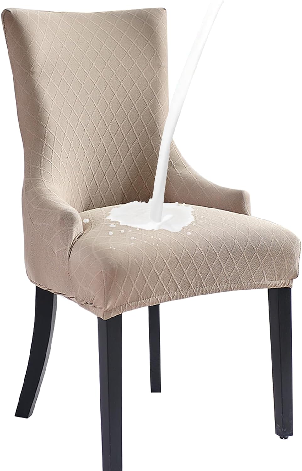 AKTYS Stretch Rhombic Wingback Chair Covers Slipcover