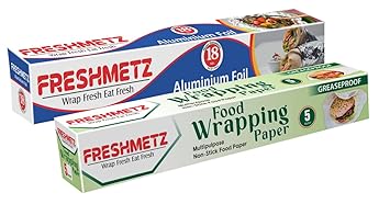 Freshmetz Aluminium Foil 18mtr Wrapping Paper 5m Pack of 2