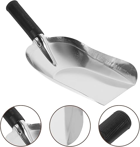 Miniatura 8 de Kisangel Pala cuadrada de acero inoxidable Pequeña Pala de mano de jardinería Pala de mano de jardín Paleta de mano de jardinería Pala de excavación