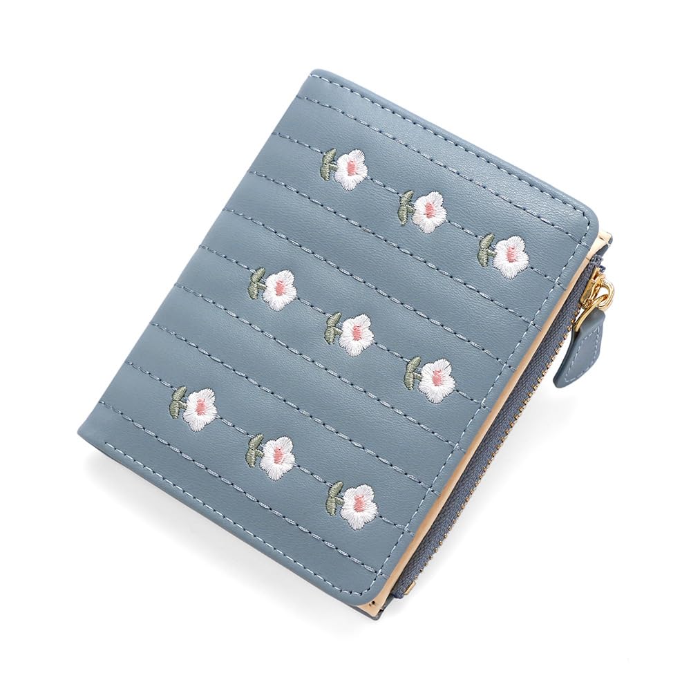 Valerie Wallets for Women, Leather Floral RFID Blocking Small Bifold Wallet with Zipper Coin Purse for Girls and Ladies Wo... - Review, Price and Buying Guide