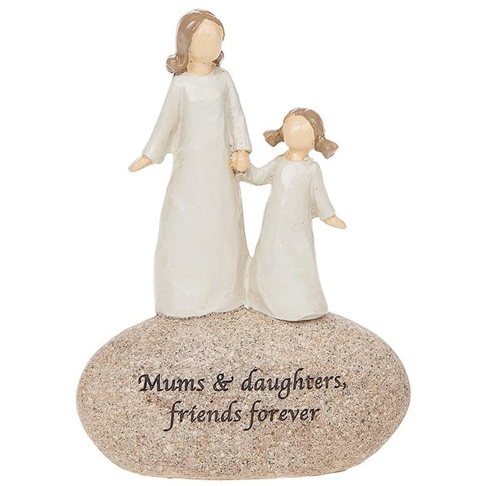 Shudehill Giftware Mother Daughter Friends Forever Angel Pebble