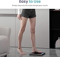 Vista 6 de Etekcity - Báscula de baño para peso corporal, máquina de pesaje digital electrónica altamente precisa para personas, pantalla LCD, tamaño grande