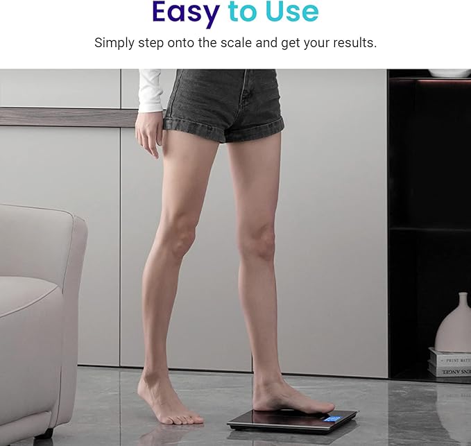 Báscula de Baño Etekcity Digital, Capacidad 400 lb, Vidrio Templado miniatura 6