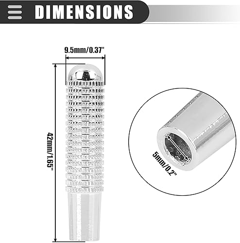 Miniatura 3 de Motoforti Perillas de bloqueo de puerta, para Mercedes-Benz C43 AMG 2017-2018, aleación de aluminio, tono plateado, 4 unidades