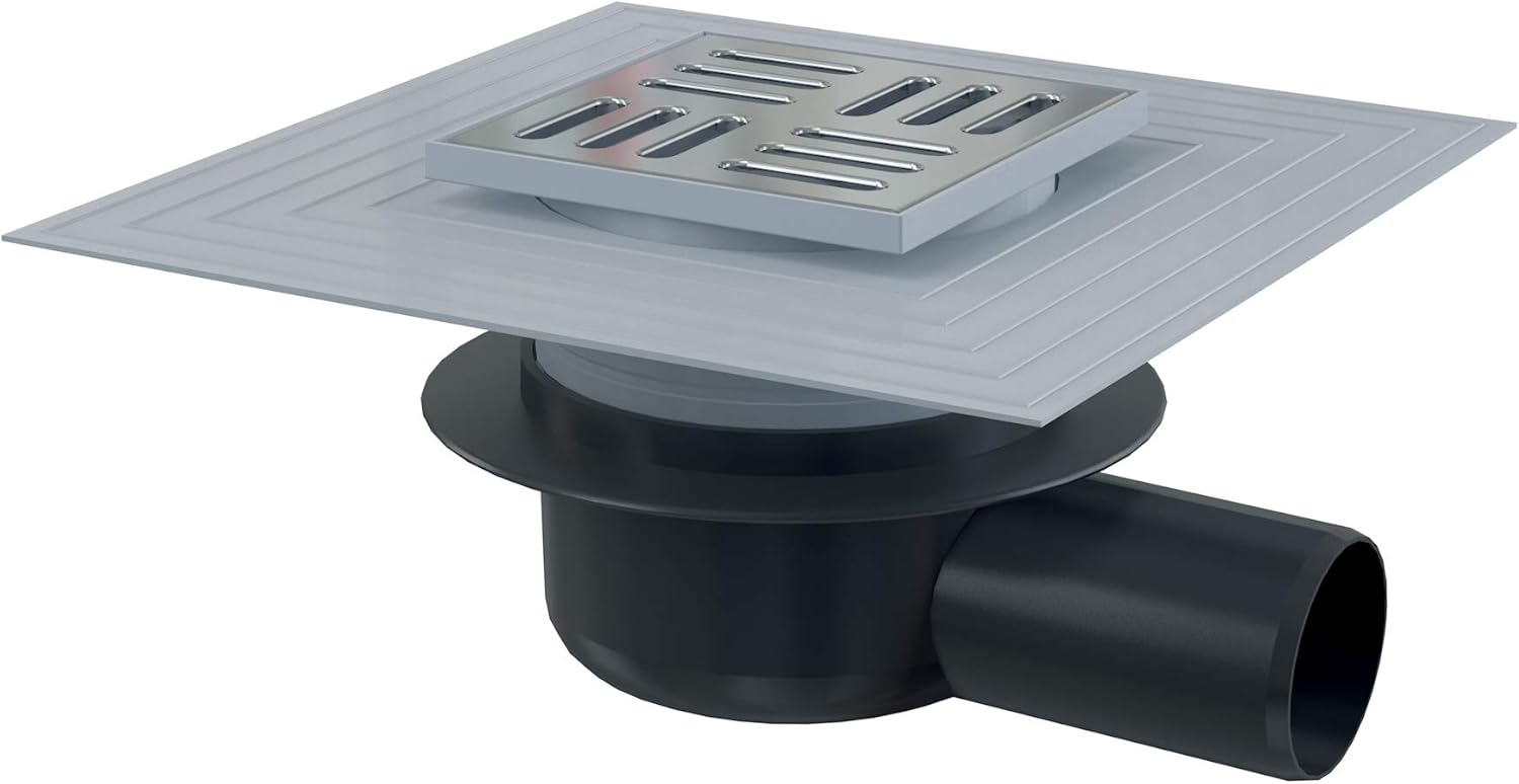 Floor Drain Horizontal 62L/min Shower Drain Bath Drain Stainless Steel