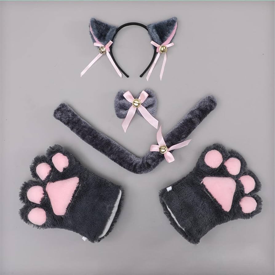 Amazon.co.jp: [kuroobaa] ねこコスチューム 猫耳カチューシャ