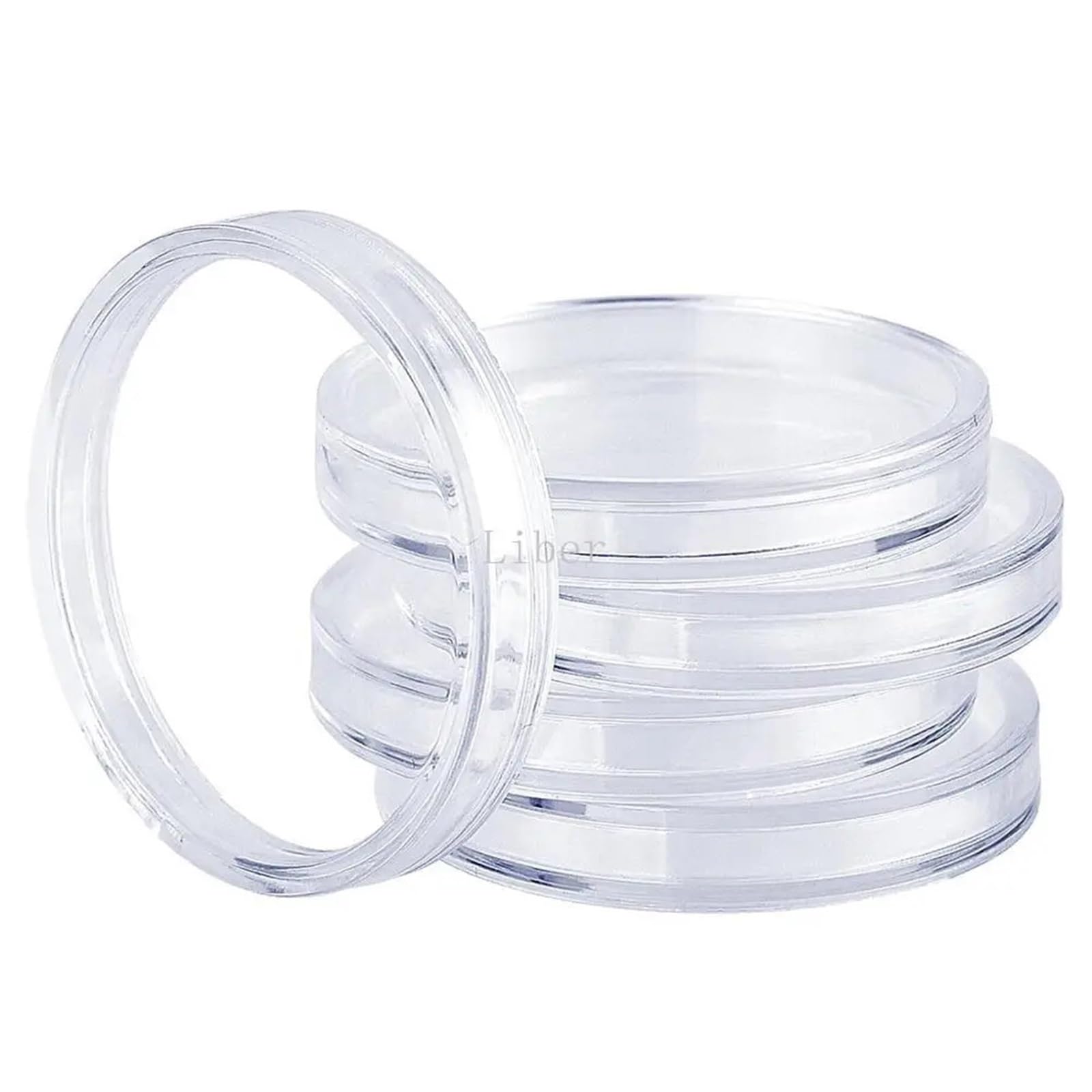 Portamonete in argento trasparente, 200 pezzi, 27 mm, 30 mm, per monete commemorative (27 mm)