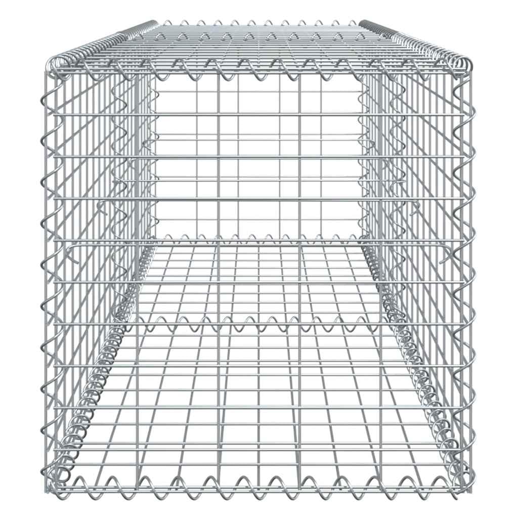 vidaXL Panier Gabion avec Couvercle 200x50x50 cm Fer galvanisé, Mur en Gabion, Mur de soutènement en Gabion, clôture en Gabion, Gabion, Cage Gabion