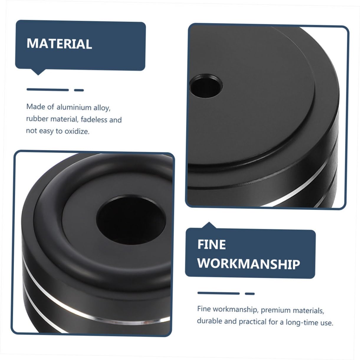 4 pezzi Piedini Isolanti per Altoparlanti e Subwoofer Antivibrazione per Audio Hifi Supporti Isolatori per Giradischi Amplificatori e Casse Acustiche