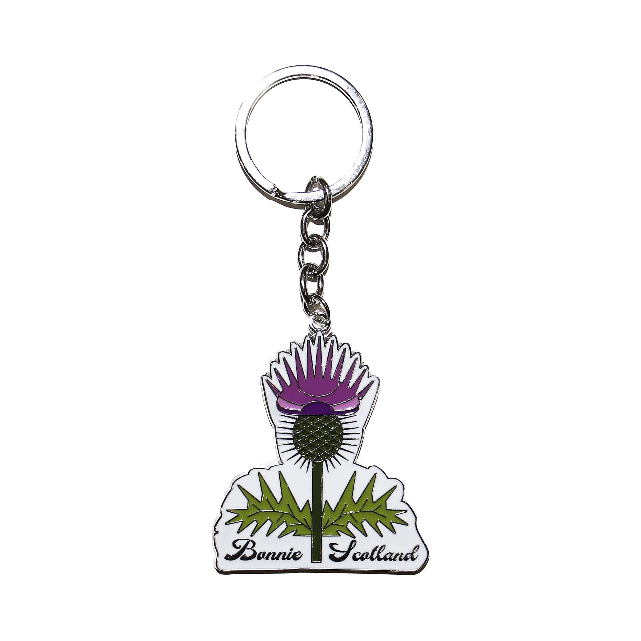 Must Have Souvenirs Unisex Scottish Thistle Scottish Saltire Multi Keyring Keychain Scotland Bag Charm (Scottish Thistle)