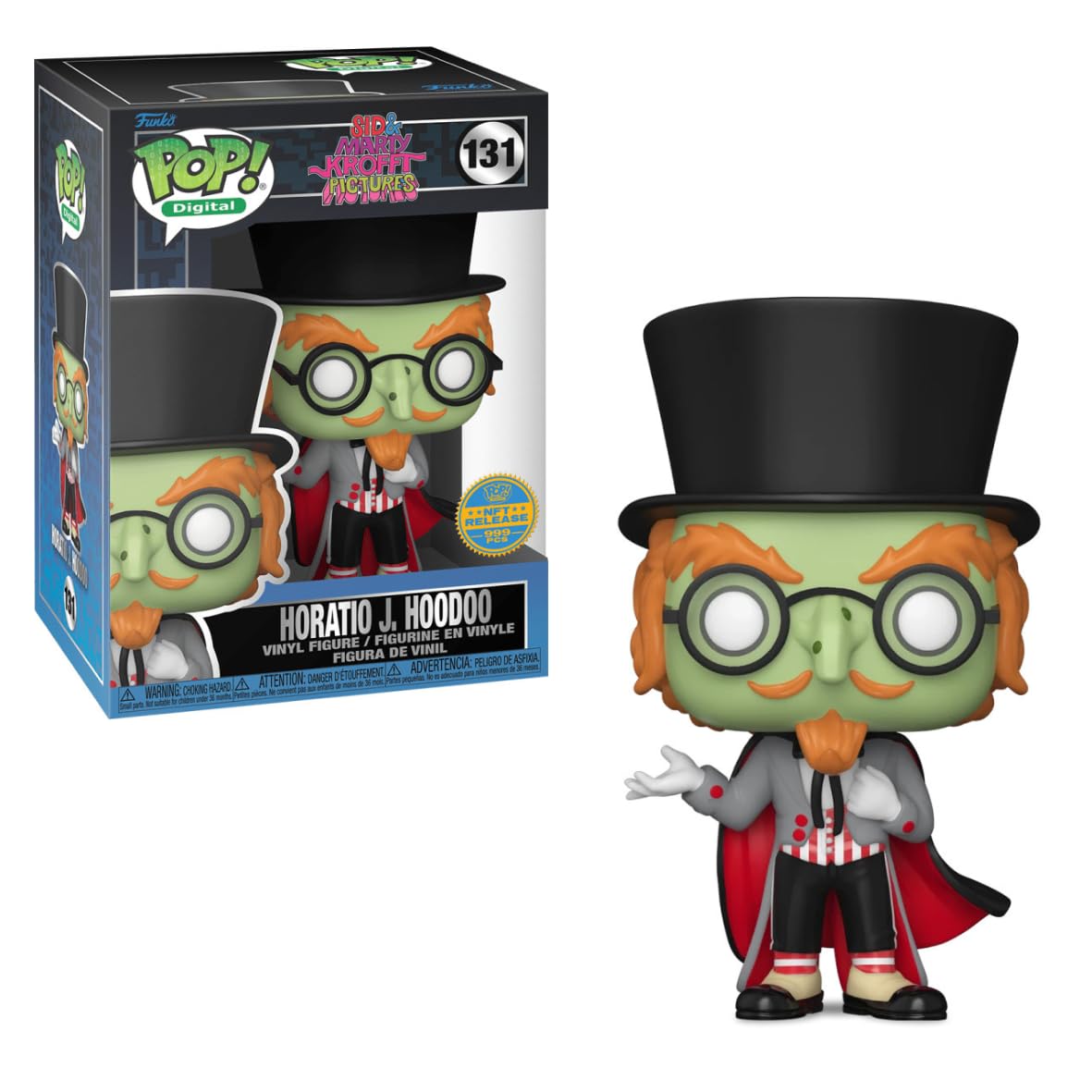 Funko Pop! Digital Horatio J. Hoodoo Vinyl Figure #131, Sid & Marty Krofft, NFT Grail, Limited 999 pezzi