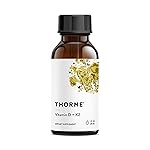 THORNE - Vitamin D + K2 Liquid with a Metered Dispenser - Vitamins D3 & K2 to Support Healthy Bones & Muscles* - 1 Fl Oz (30 ml) - 600 Servings