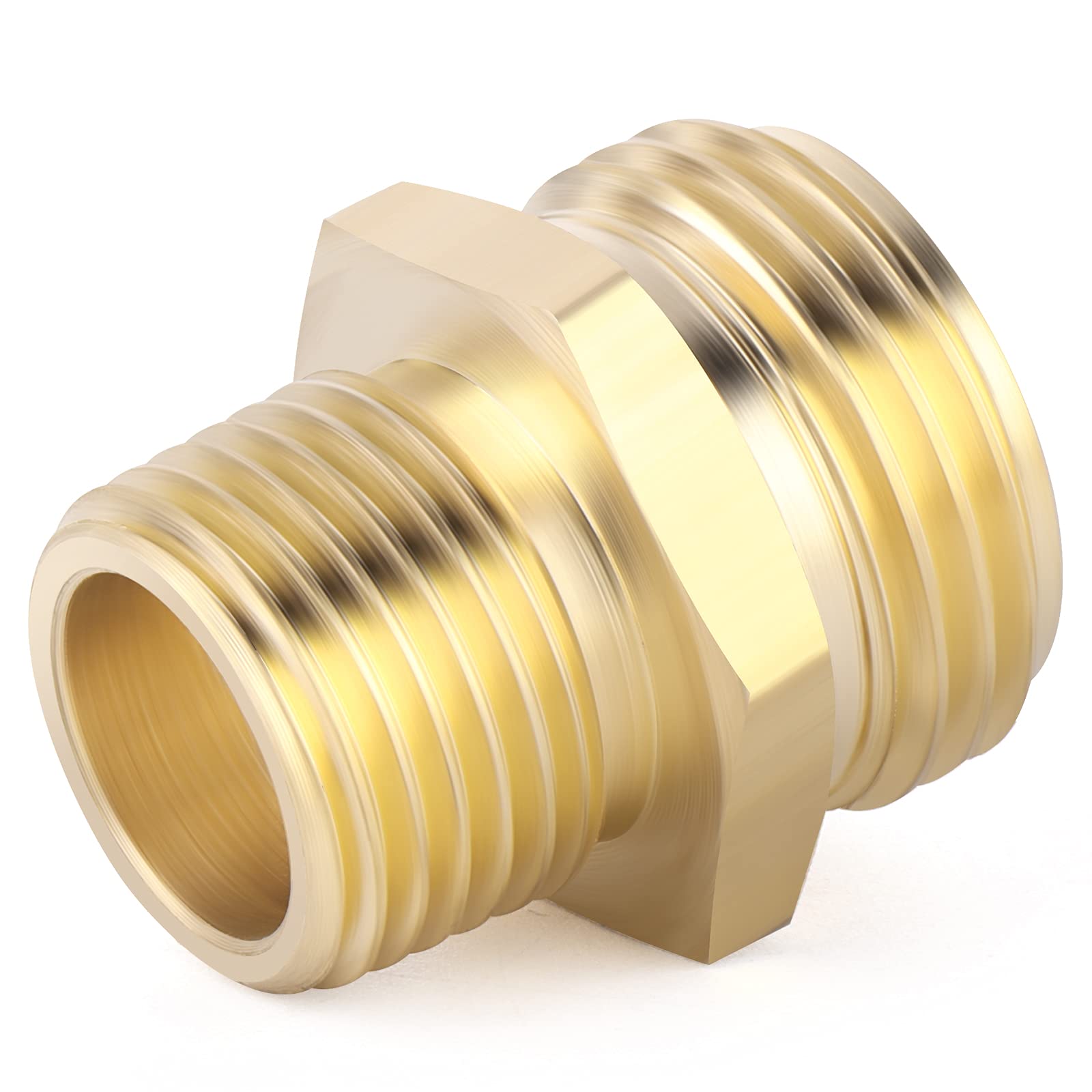 TAISHER 6 paquetes de conectores de manguera NPT macho de 3/4 "macho de 1/2 ", adaptador de manguera y adaptadores de manguera de jardín