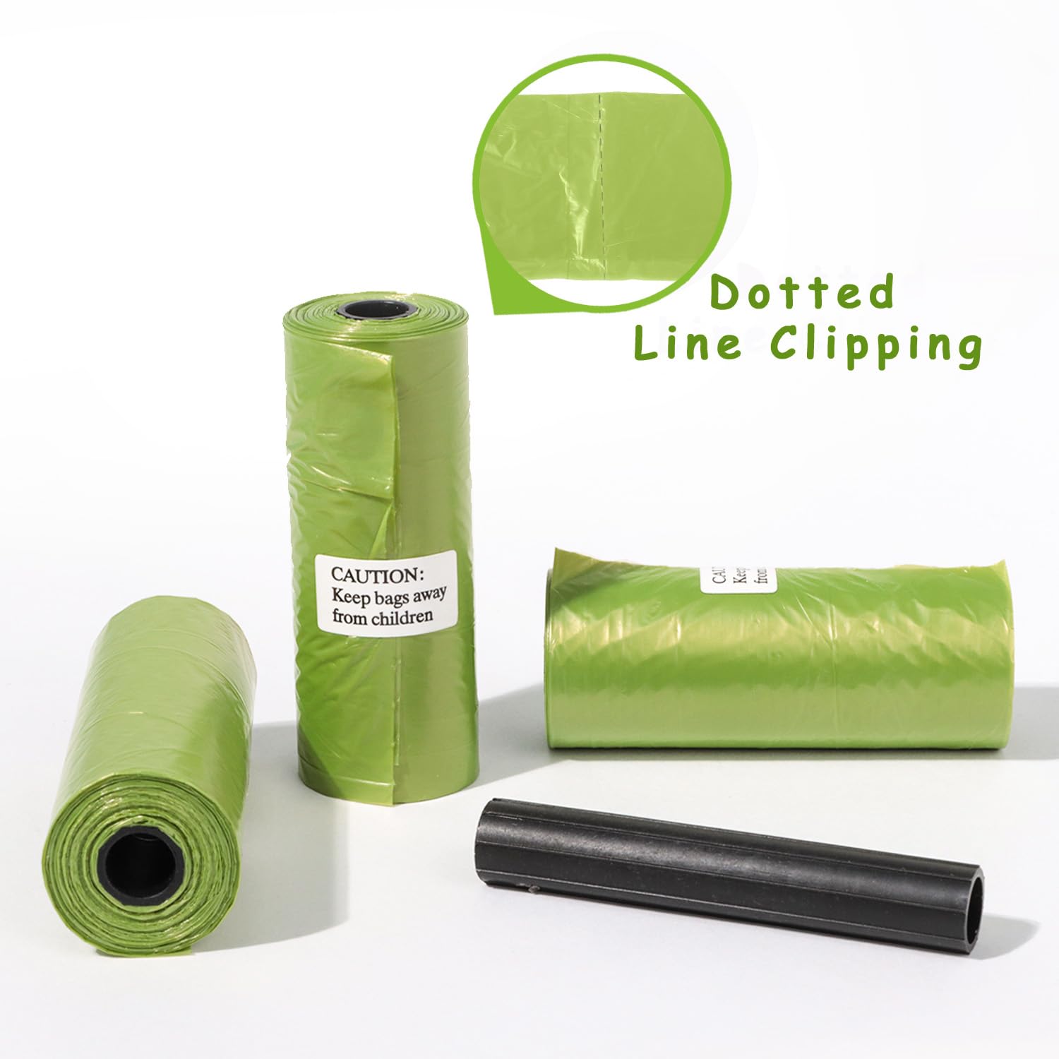 AiTodos® Sacchetti Cane Cacca 300 pezzi, Verde- Adatti per Uscire di Casa, Sacchetti Cane-31x22 cm, Materiale in Polietilene, Bustine Cani,Portatili-(20 Rotoli, 15 per Rotolo)