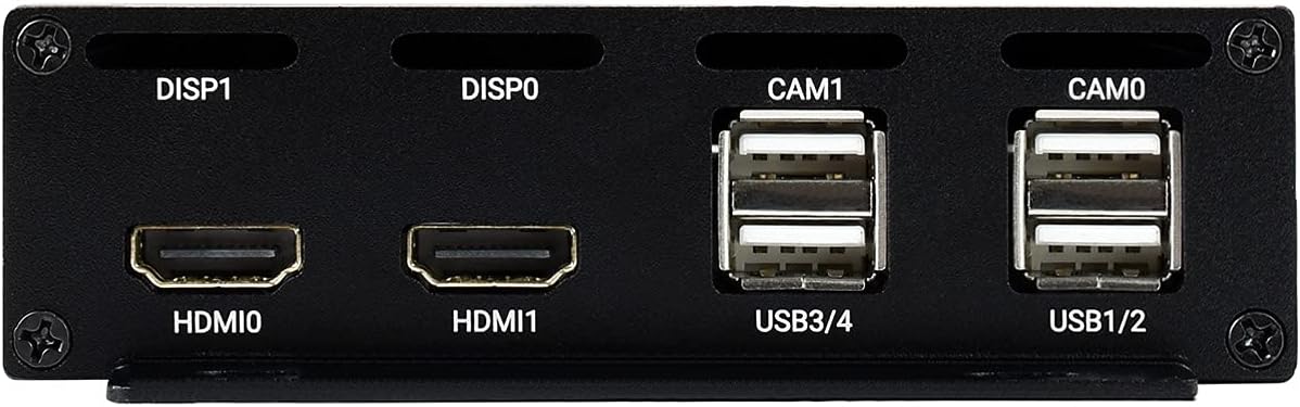 Waveshare PoE Mini-Computer (Type B) Based On Raspberry Pi Compute Module 4 (NOT Included) Metal Case with Cooling Fan Waveshare CM4 PoE IO Board (B) Inside