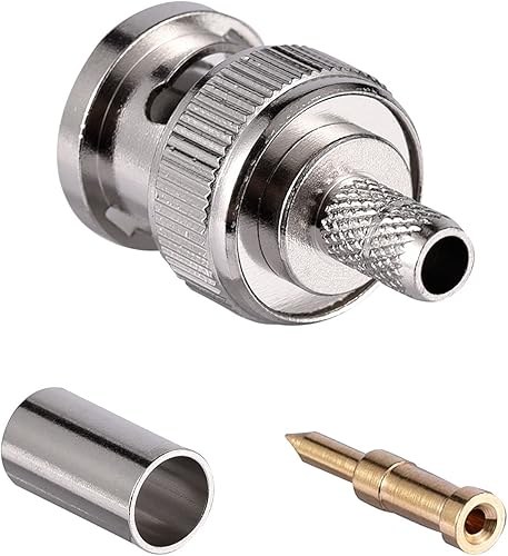 Vista 3 de 1 Unidades BNC Crimpadora herramienta, pelacables coaxiales rotativos para RG58 con 10 unids BNC Plug Crimp Connector Set