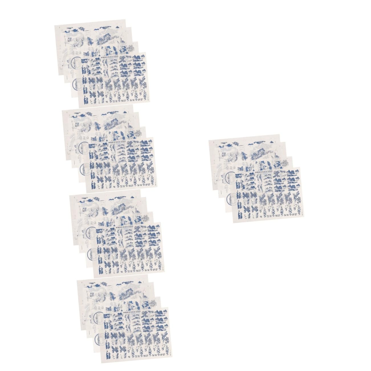 SHINEOFI 5 Series Pegatinas De Cerámica Bajo Vidriado. Transferir Calcomanía De Tobogán Arcilla Calcomanías De Cerámica Bajo Vidriado Calcomanías De Esmalte De Porcelana Papel 4 Hojas X 5