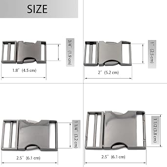 Metal Quick Side Release Buckle 1 PCS Metal Quality Webbing Bag Clip Lock Belt Strap Backpacks