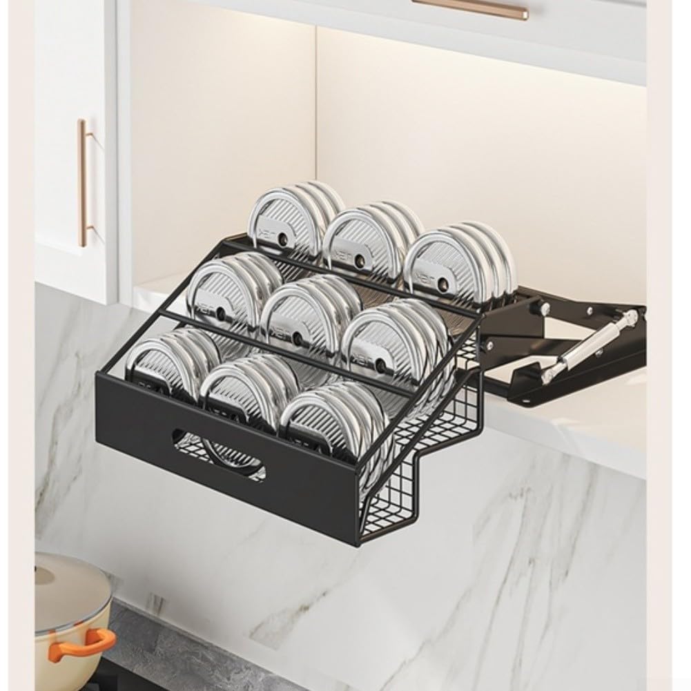 Organizer Cucina Estraibile 3 Livelli per scaffale Spezie Organizer(White)