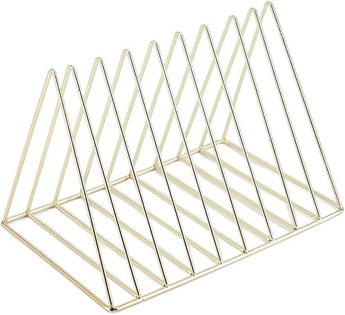 Fydun Office Study Desktop Less Steel Book Magazine File Rack Storage Rack Wide Range Of Uses