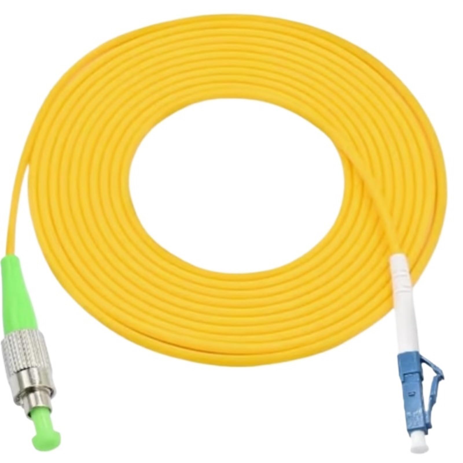 Cavo Patch in Fibra Ottica di Grado Telegram SC/APC LC-FC-ST UPC Cavo Jumper Ottico simplex monomodale 3/5/10/20M Pigtail(SC APC to SC APC,3 mins)