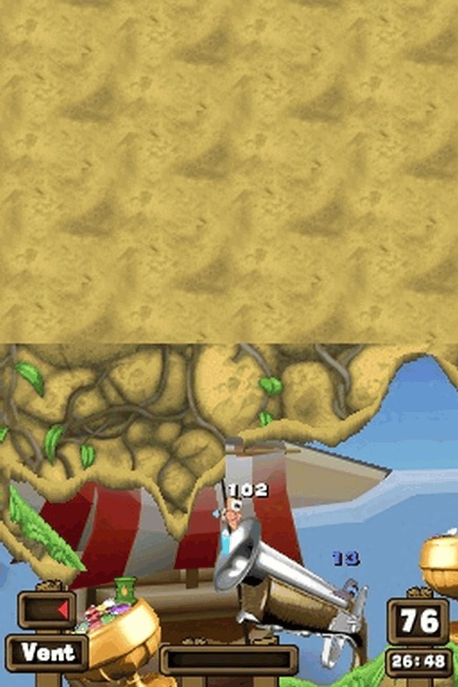 Jeu Worms Open Warfare Pour Nintendo DS (version Française) - Occasion En Très Bon état