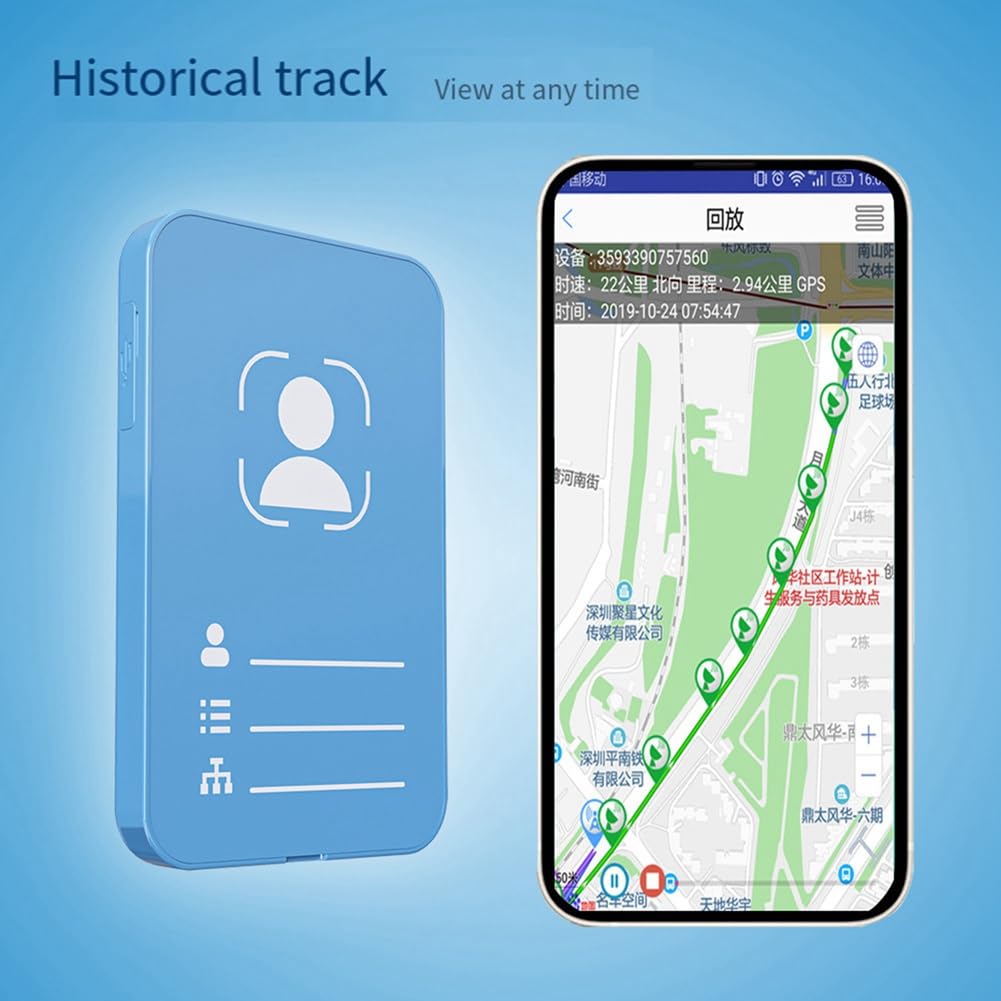 4G Lokalizator GPS Alarm Osobisty Alarm Niebieski identyfikator dla studentów pracujących z funkcją rozmowy dla starszych studentów