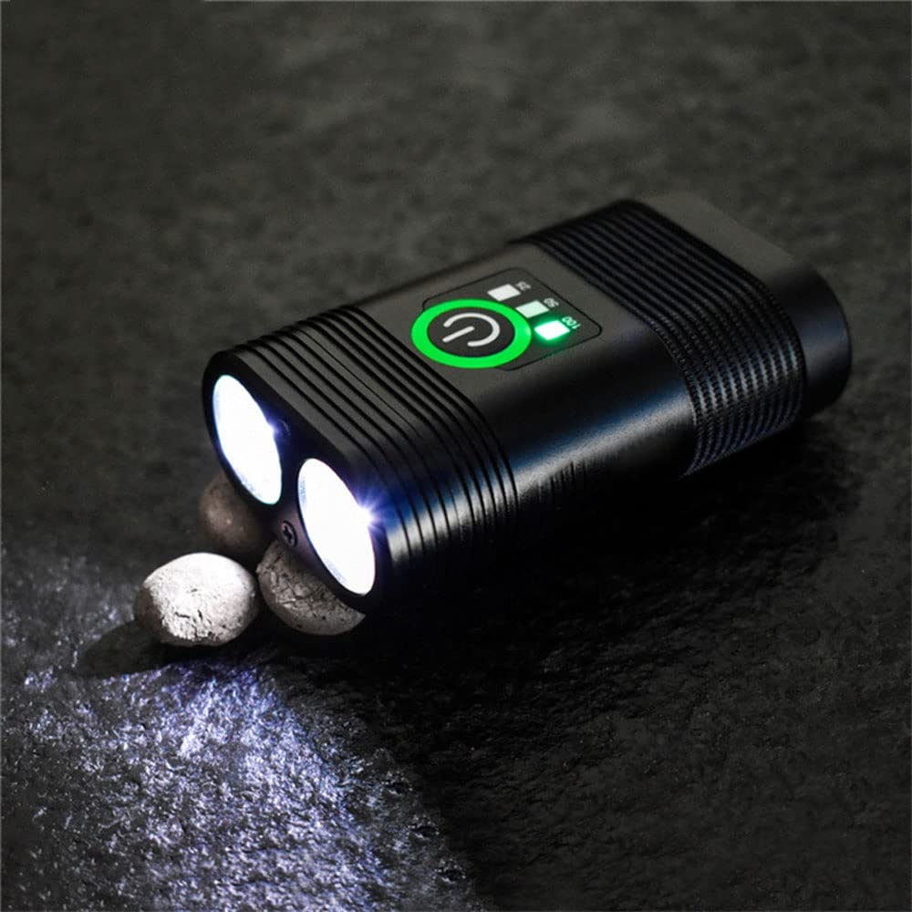 Oświetlenie rowerowe, ładowany przez USB, reflektor rowerowy, 5 trybów oświetlenia, pasuje do rowerów na szosę i górskie