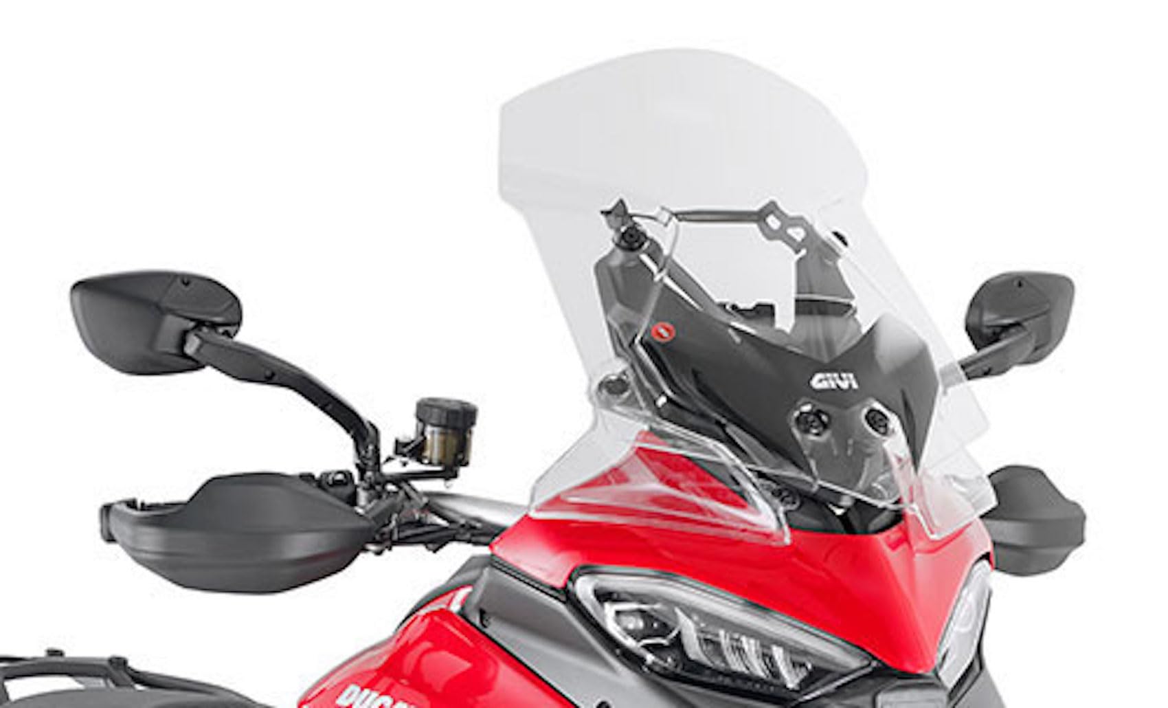 GIVI D7413ST Windscreen installed on Ducati Multistrada V4
