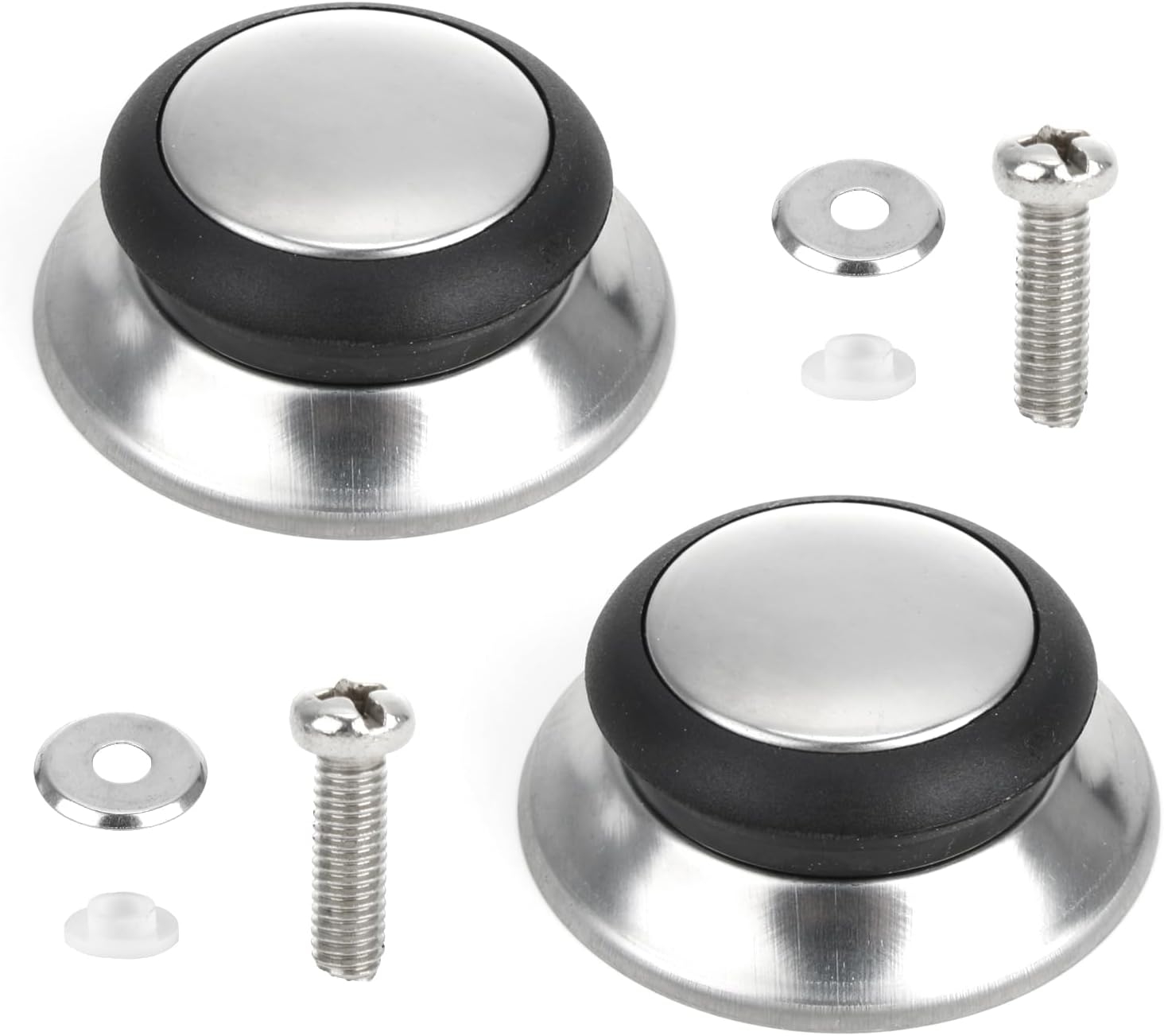 5 PCS Poignée Couvercle Casserole, Bouton De Couvercles Cocotte En Fonte Universel, Boutons De Rechange En Bakelite Pot Lid Handle Resistants A La Chaleur Avec Vis Pour Poele Marmite 85522496