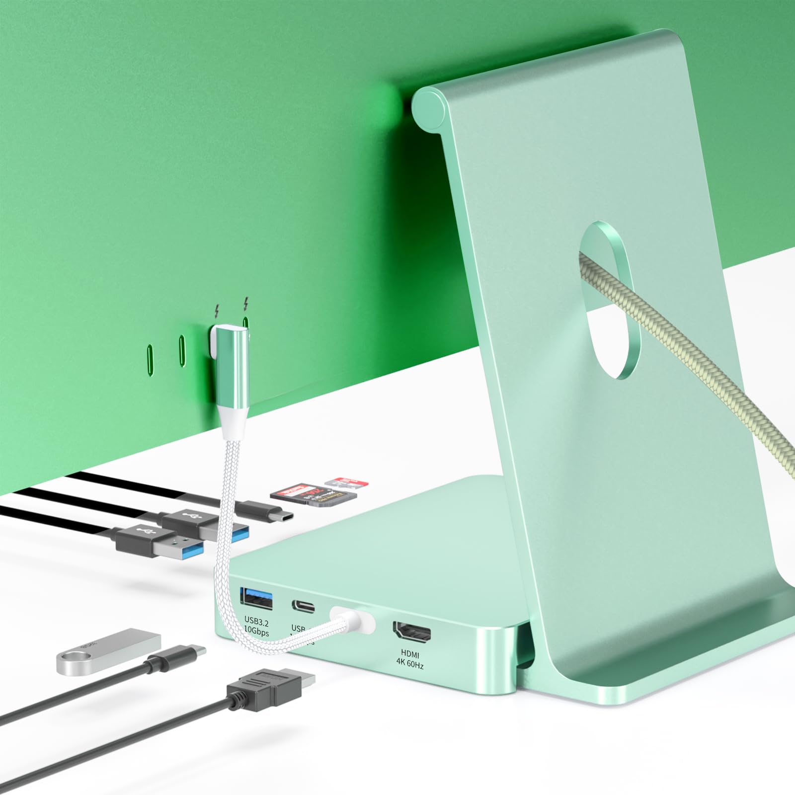 Amazon | USB Cハブ iMac 24インチ 2021/2023/2024用 8イン1 iMac USB