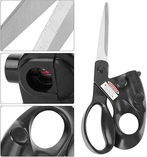 Miniatura 4 de Tijeras guiadas por láser, hogar pro costura tela cortada recta rápida tijeras profesional eléctrico artilugio cortador de telas ligeras papel