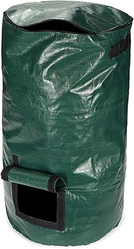 Miniatura 3 de Bolsas de compost de 34 galones, bolsas de compost para jardín al aire libre, bolsas de cultivo para jardín y patio (verde)
