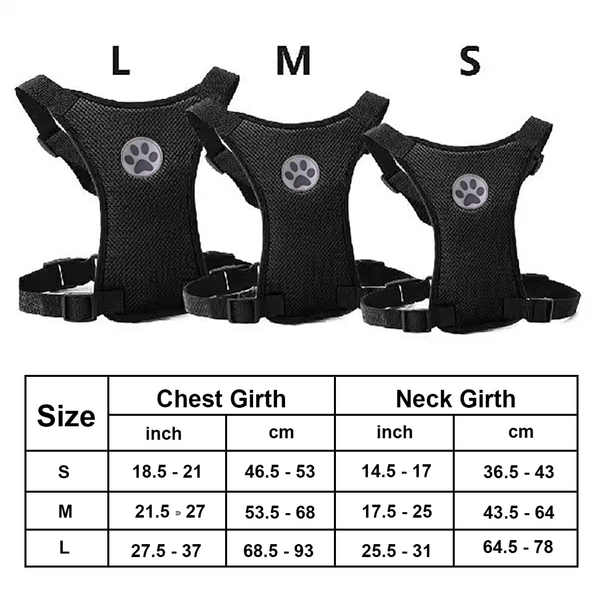 Dog Car Harness and Seat Belt Set, 2-in-1 Safety Travel Vest with Elastic Bungee Buffer Seatbelt - Image 4
