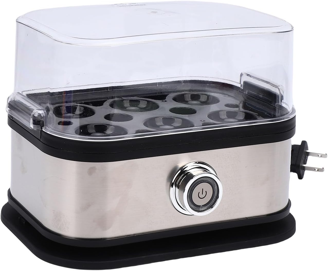 Stainless Steel Electric Egg Cooker with Auto Shut Off for Family Breakfasts
