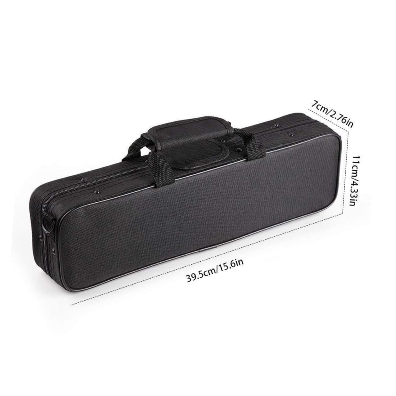 ifundom 16-hole Flute Hard Case Cover Flute Shoulder Bag Case Flute Padded Carry Bag for Flute