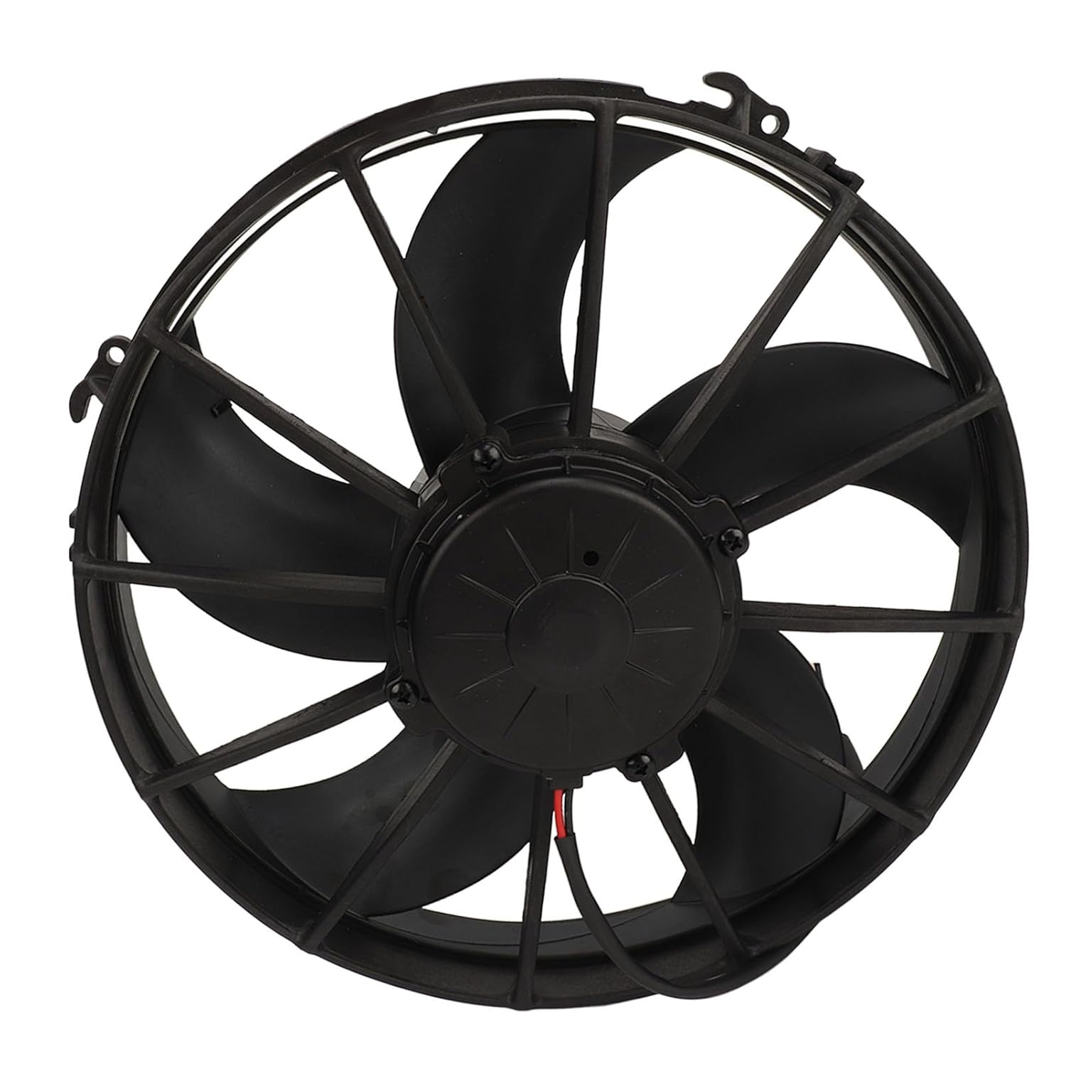 aqxreight Car AC Condenser Fan Curved Ultra Thin 24V Conditioner Cooling Fan for Passenger Cars Trucks with Volume 3200r Min Cooling is for Model AC Condenser Conditioner Coo