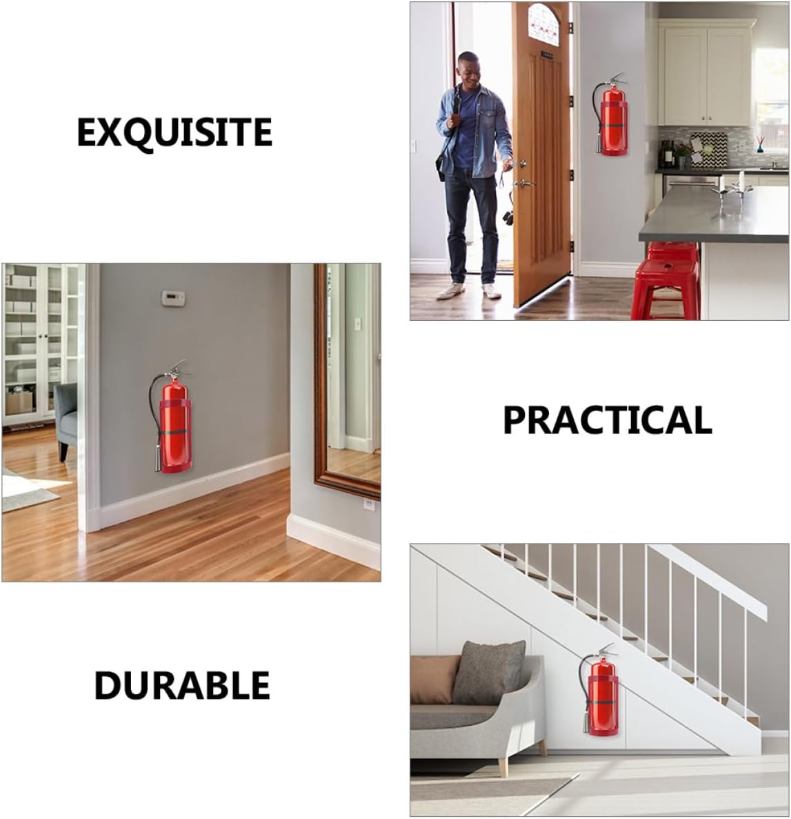 Heavy Duty Mount Bracket for Car and Boat Wall-Mount Holder Sturdy Fire Safety Accessory