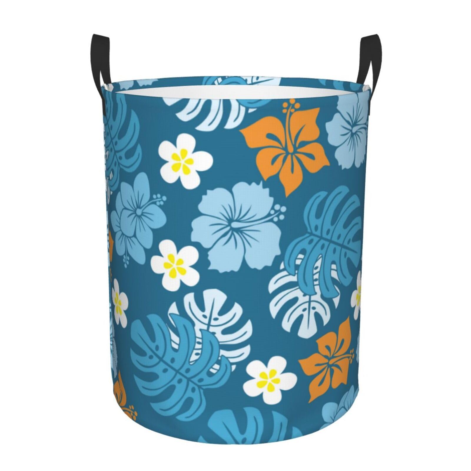 Laundry Hamper Tropical Flower Laundry Basket Waterproof Personality Fashion Hampers for Laundry Large Collapsible Laundry Basket Storage Basket for Dorm and Home