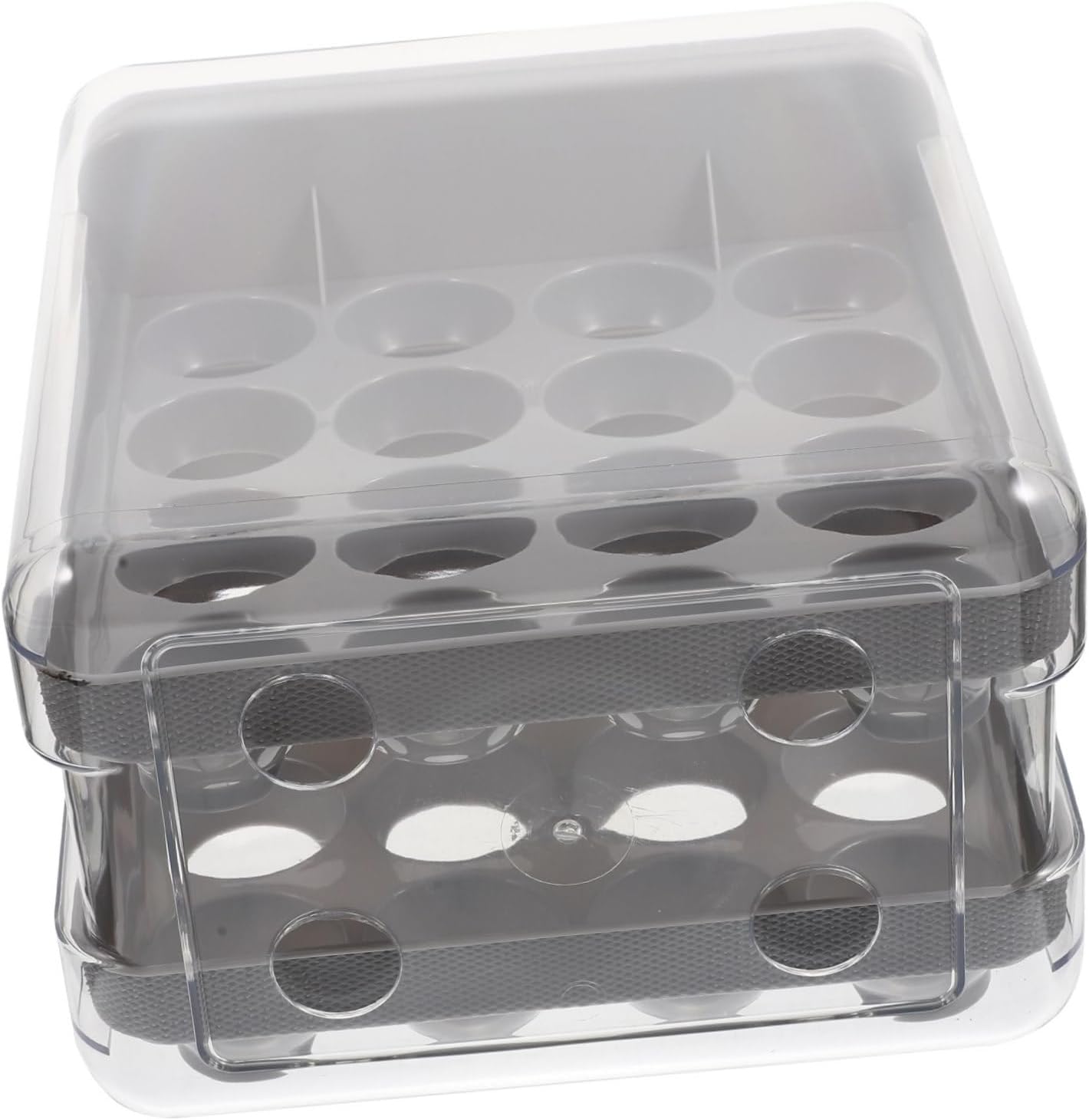 Convenient Drawer Egg Organizer Transparent Capacity Refrigerator Storage Box for Fresh Eggs for Kitchen and Home Use Durable and Portable Design