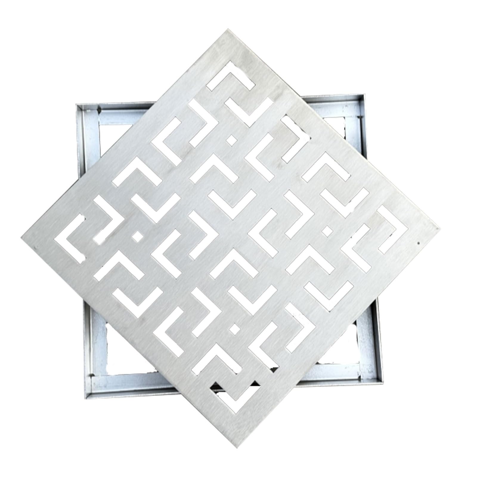Tapa de desagüe de acero inoxidable de diseño minimalista y alta durabilidad para fosas