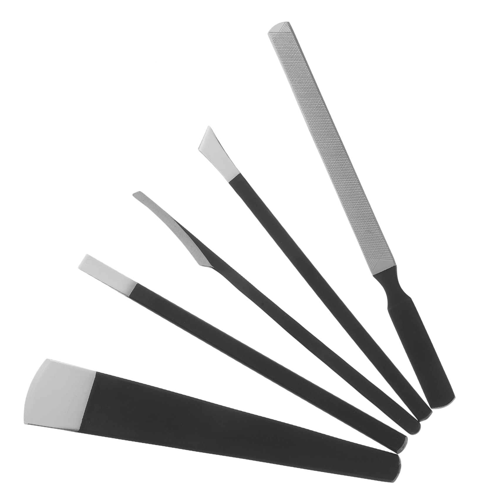 VICASKY 1Set Stainless Steel Tool Foot Scrapers and Nail Trimmers for Dead Skin Removal Durable and Portable Storage Bag Included for Home and Travel