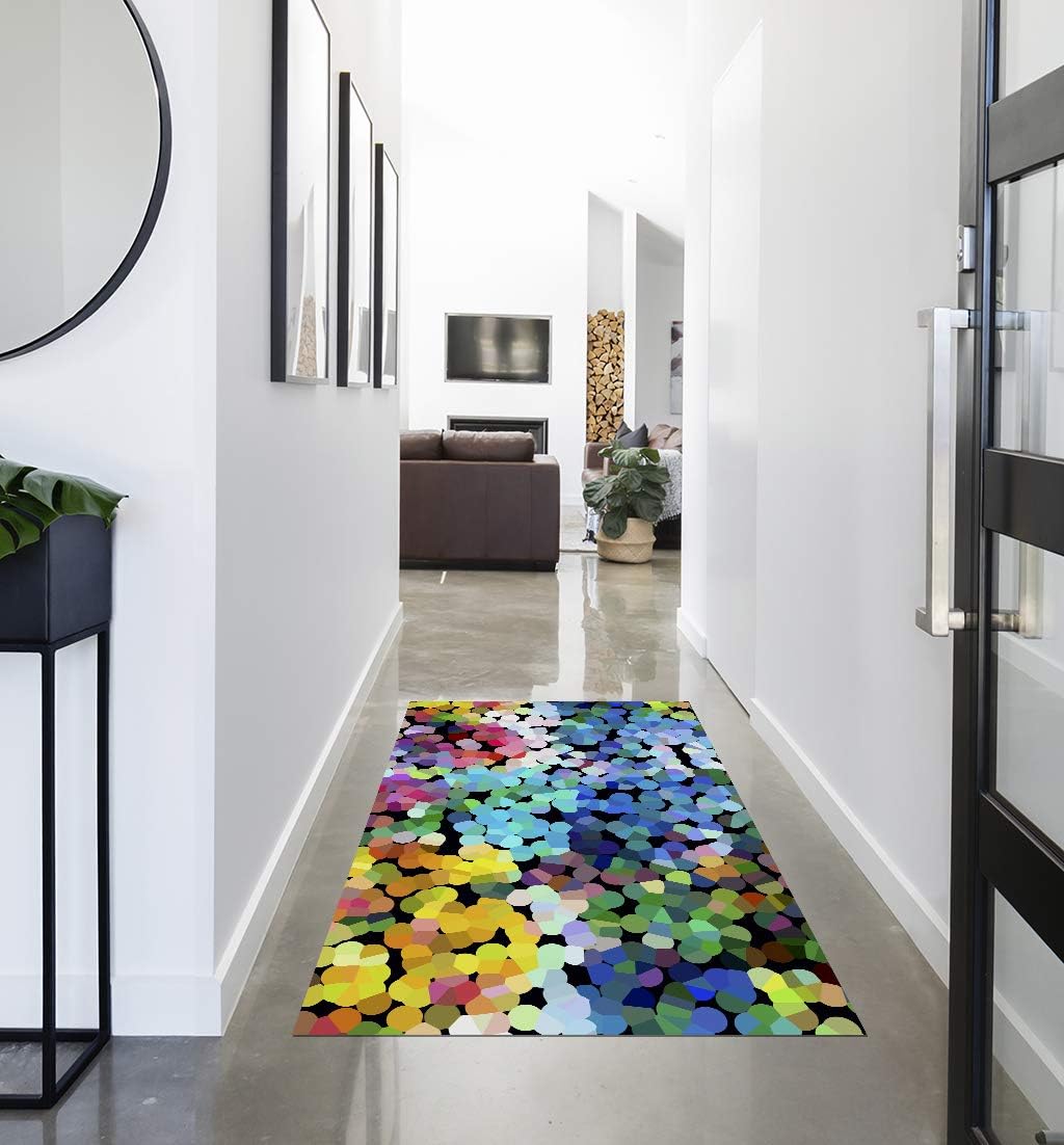 Vilber New Look Dots Carpet, Vinyl, multicoloured, 75 x 120 x 0.2 cm, 75 x 120 cm (Rectangular) - Image 5