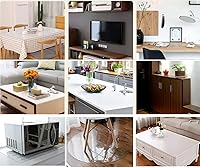 Vista 5 de Mantel de mesa rectangular para mesa de 1.5 mm transparente, impermeable, de suave PVC NECAUX