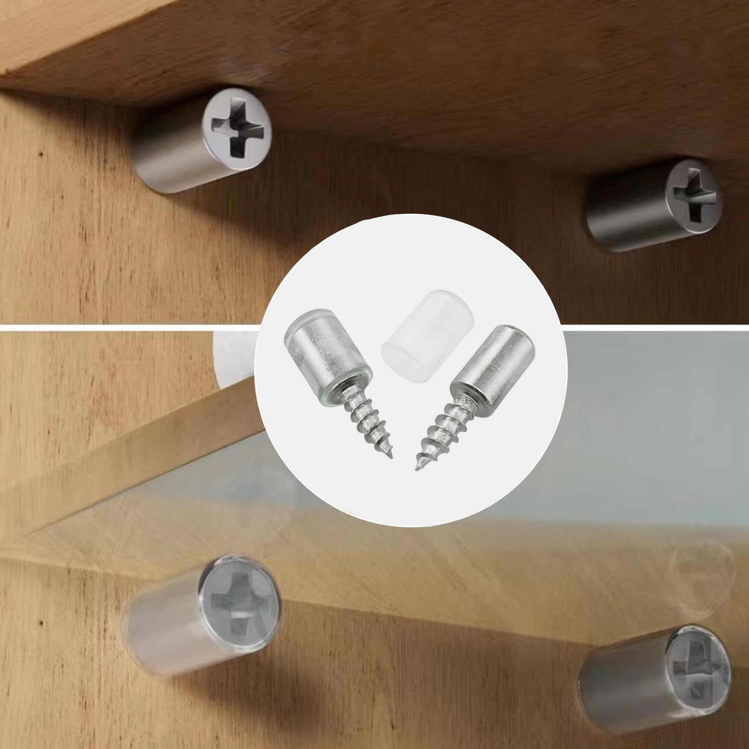 30 Clavijas De Soporte De Metal Para Estantes Con Funda Antideslizante