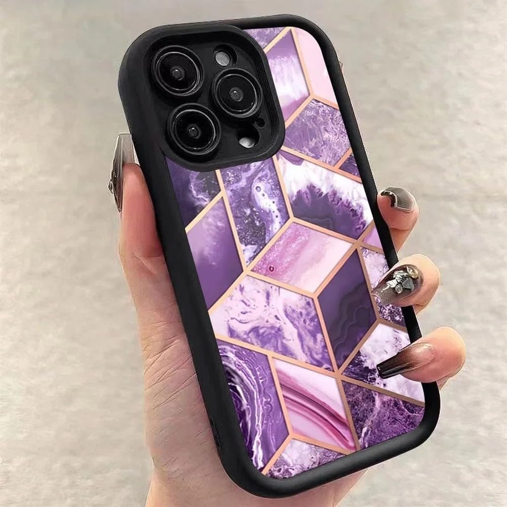 Coque silicone motif marbre iPhone 16 Plus protection souple compatible iPhone 12 11 XS - 7