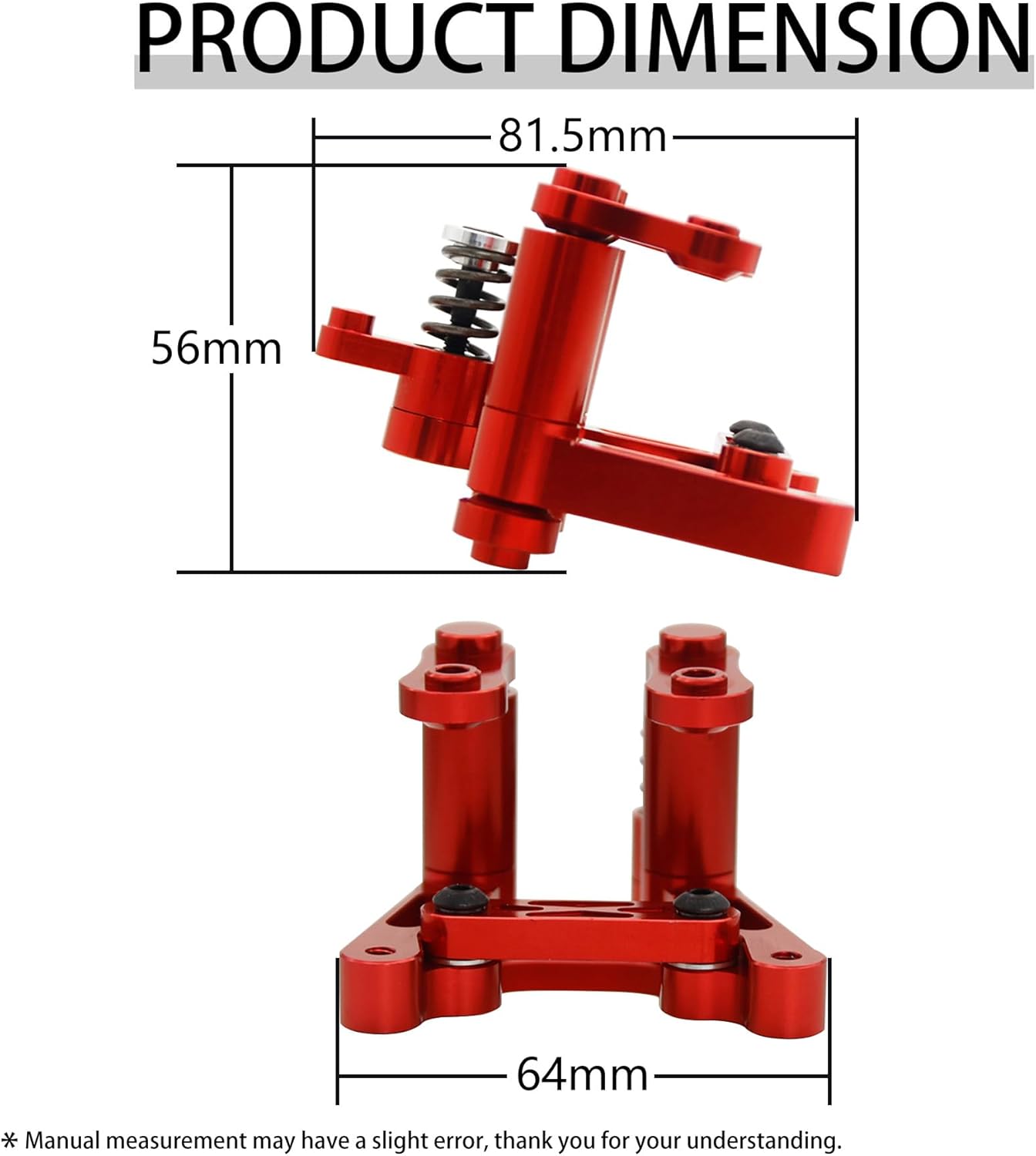 FLMLF Alloy Steering Wiper Arm Set Red for 1/5 RC HPI Baja 5B 5T 5SC RC Car Parts