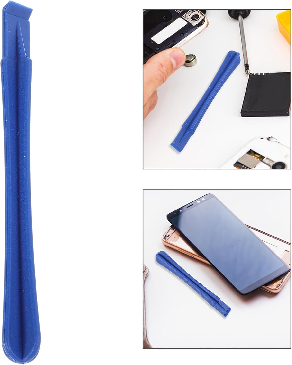 Kisangel 100pcs Plastic Phone Opening Pry Tools Reusable Repair Prying Bars for Mobile Phone, Laptop, and Tablet Disassembly, Sturdy Repair Kit Supplies for Electronics Maintenance