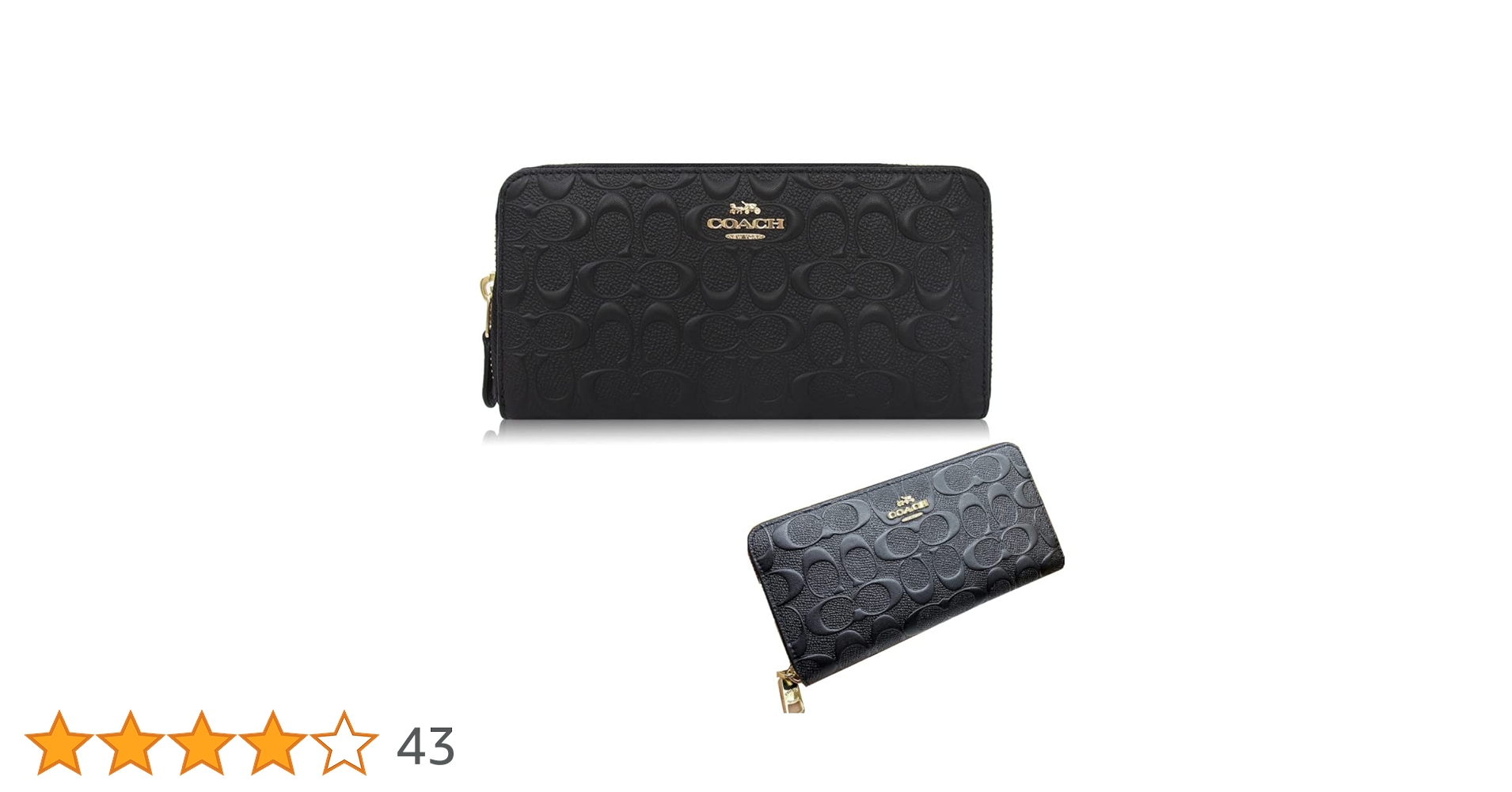 COACH コーチ　長財布 F53834 ブラック　ラウンドジップ　新品未使用 COACH コーチ 財布 長財布 レディース ラウンドファスナー